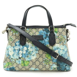 Gucci GG Blooms Shoulder Bag Tote crossbody Floral Flower beige blue